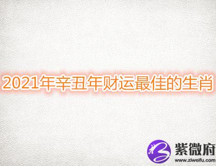 2021年辛丑年财运最佳的生肖