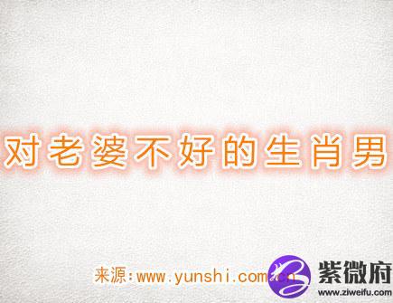 对老婆不好的生肖男