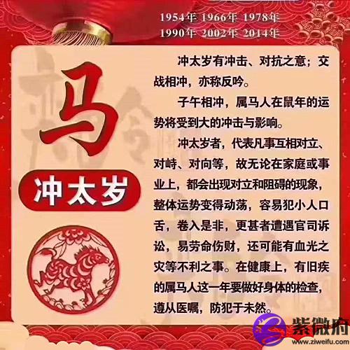 属马的人冲太岁如何化解
