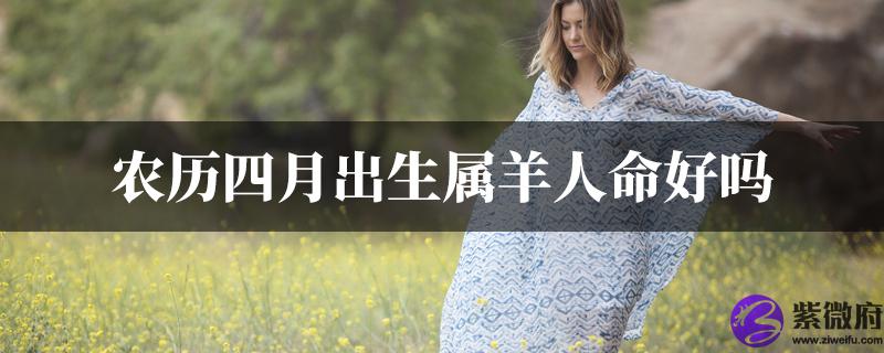 农历四月出生属羊人命好吗