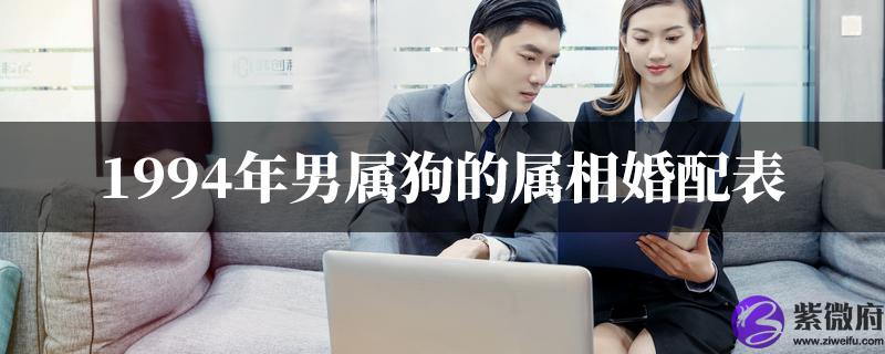 1994年男属狗的属相婚配表